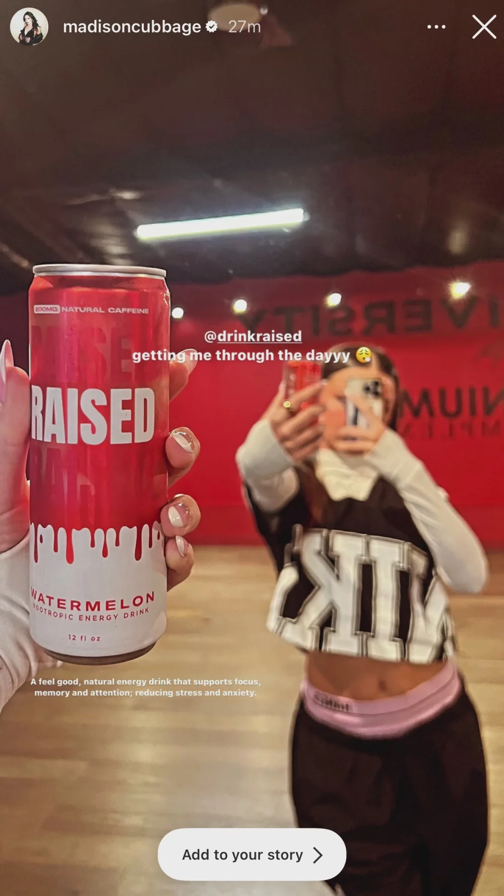 RAISED story from @madisoncubbage